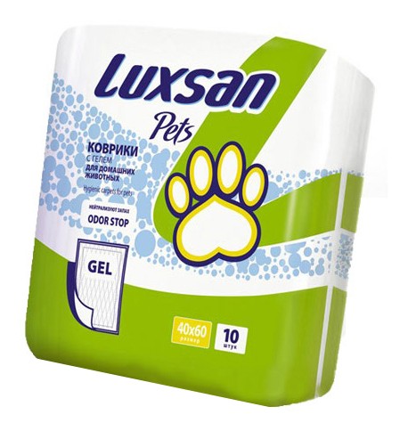 Пеленки для кошек и собак одноразовые LUXSAN Premium Gel 60 x 40 см