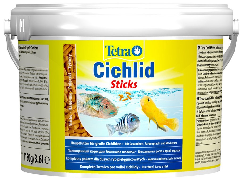 Корм для всех видов цихлид Tetra Cichlid Sticks