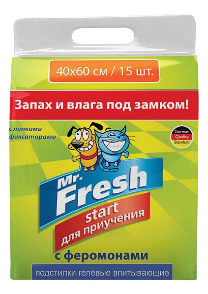 Пеленки для кошек и собак одноразовые Mr.Fresh Start 60 x 40 см