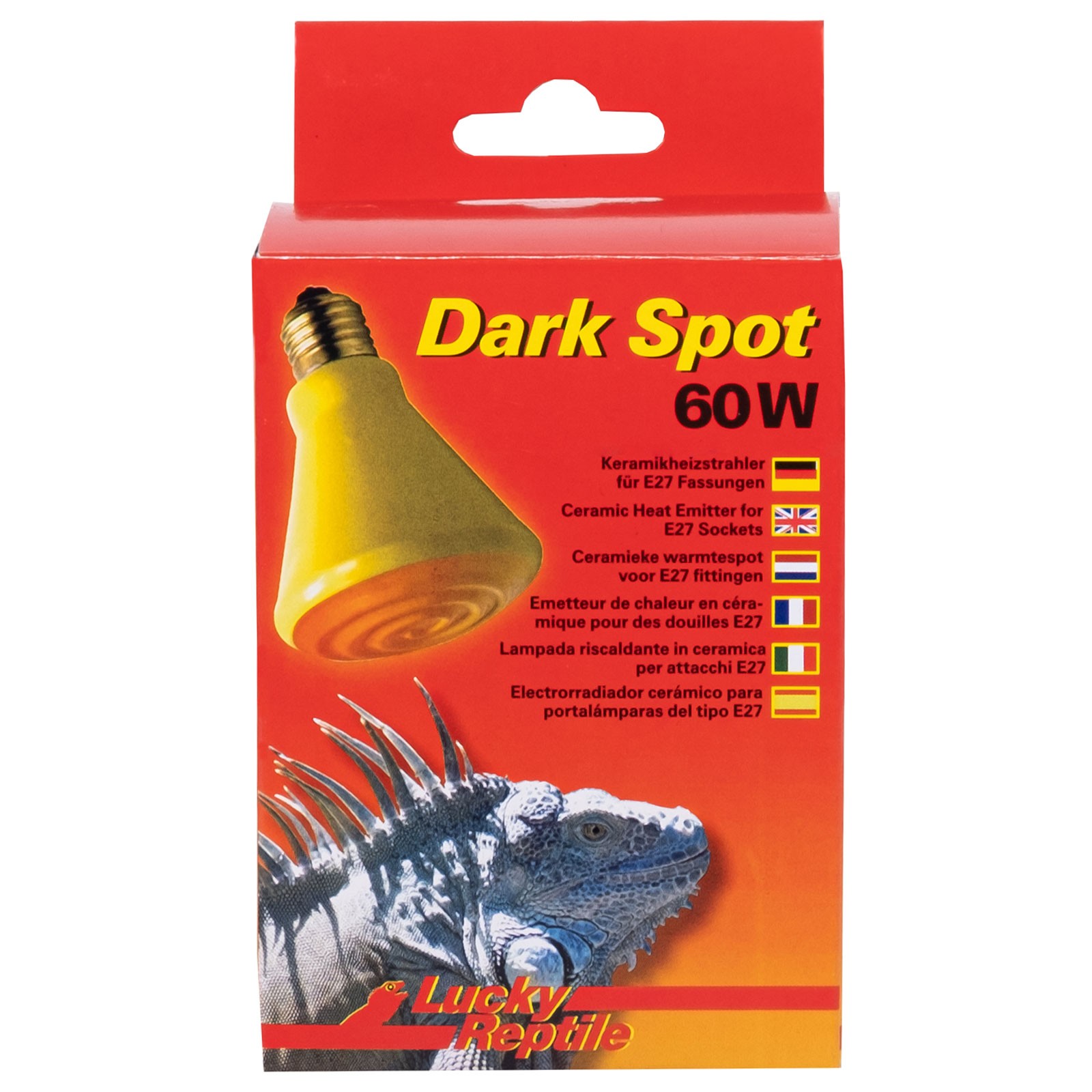 Керамический нагреватель для террариума Lucky Reptile Dark Spot 60 Вт