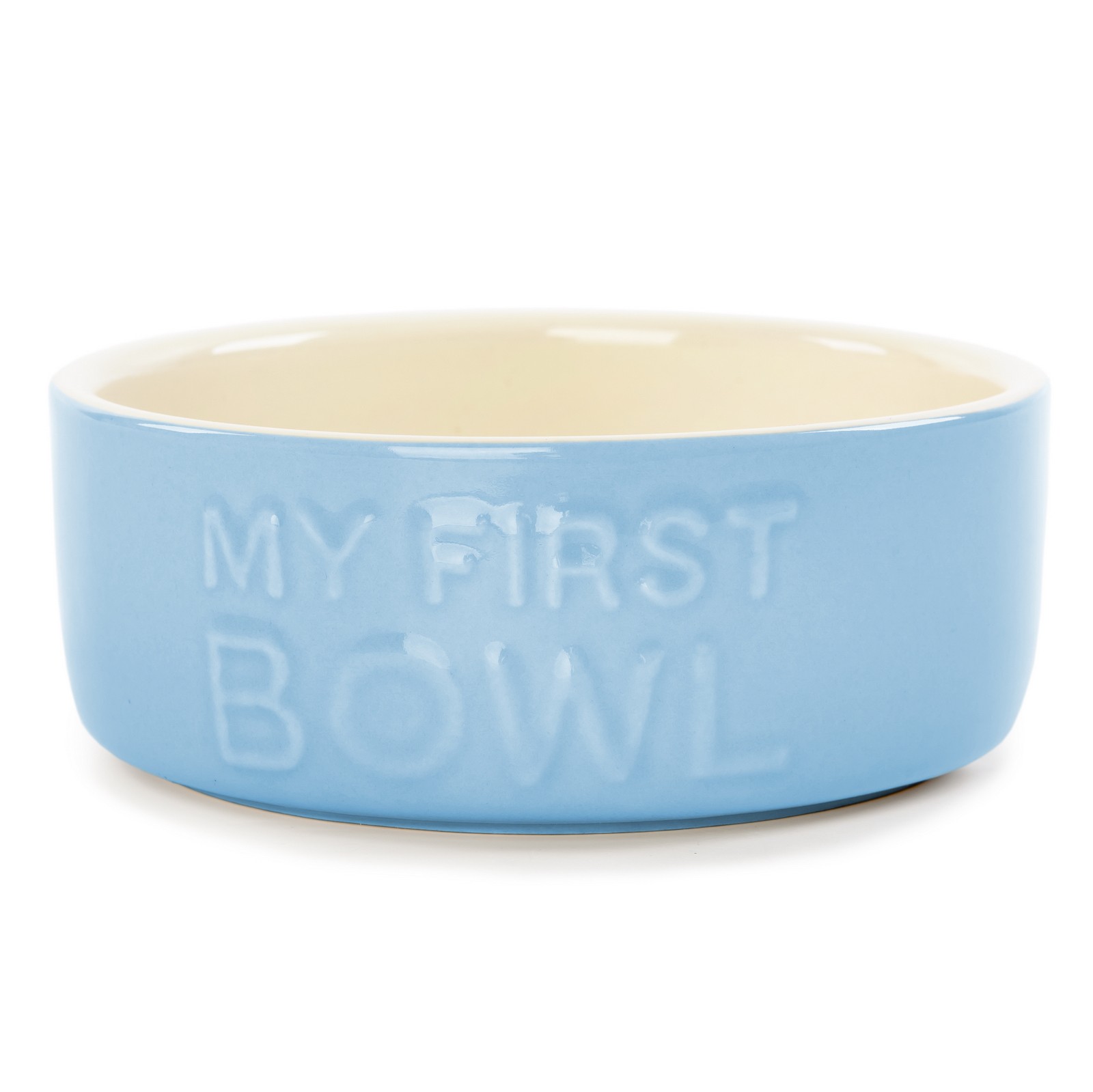 Миска керамическая для собак и кошек Scruffs My First Bowl голубая