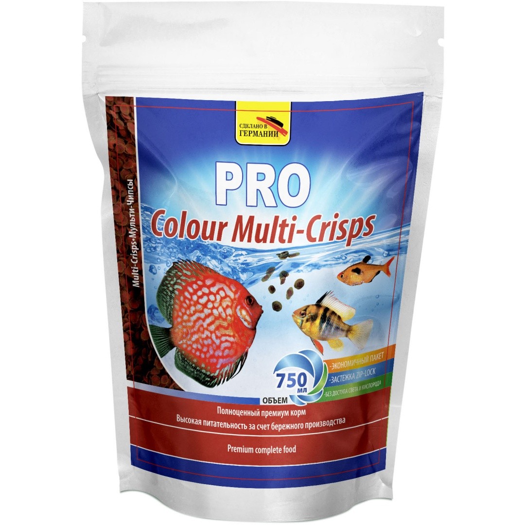 Корм для аквариумных рыб Novamark Pro Colour Multi-Crisps 750 мл