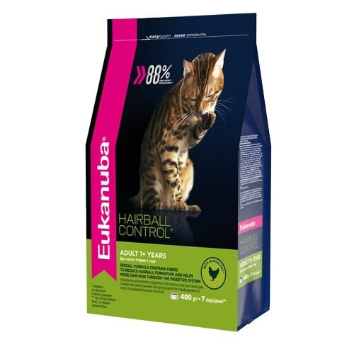 Корм для кошек Eukanuba Hairball control
