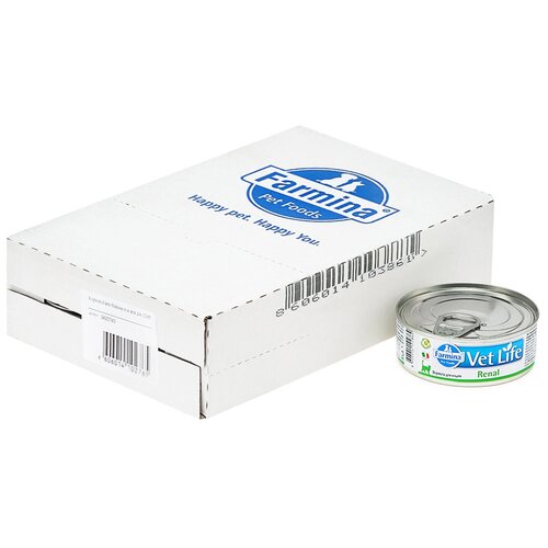 Корм для кошек Farmina Vet Life Renal при проблемах с почками 12 шт. x 85 г (паштет)