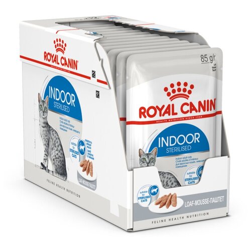 Корм для стерилизованных кошек Royal Canin для живущих в помещении 12 шт. x 85 г