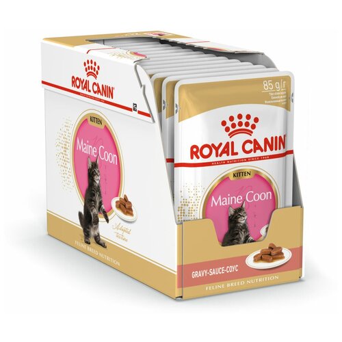 Корм для котят Royal Canin Мейн-кун 12 шт. x 85 г (кусочки в соусе)