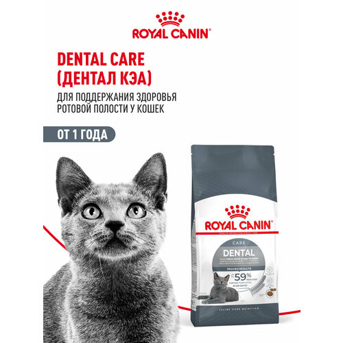 Корм для взрослых кошек Royal Canin Dental Care (Дентал кэа) сухой для профилактики образования зубного налета и зубного камня