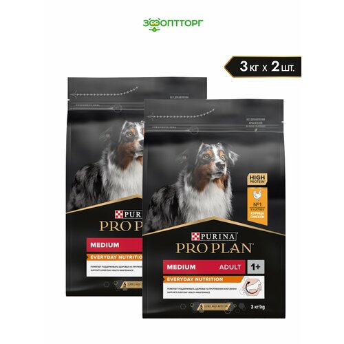 Pro Plan Medium Adult для взрослых собак средних пород Курица